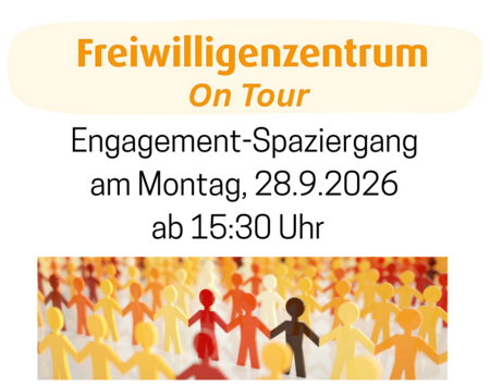 Ausschnitt Flyer: Engagementspaziergang am Montag, 28.9.2026